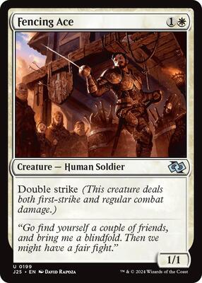 Magic: The Gathering - Foundations Jumpstart - Fencing Ace - 199 - Normal