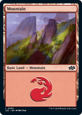 Magic: The Gathering - Foundations Jumpstart - Mountain (0090) - 90 - Normal