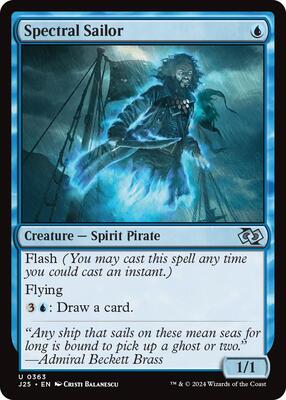 Magic: The Gathering - Foundations Jumpstart - Spectral Sailor - 363 - Normal