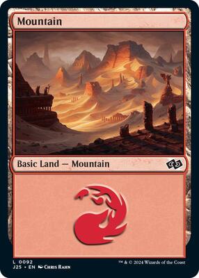 Magic: The Gathering - Foundations Jumpstart - Mountain (0092) - 92 - Normal