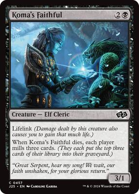 Magic: The Gathering - Foundations Jumpstart - Koma's Faithful - 457 - Normal