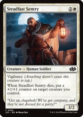 Magic: The Gathering - Foundations Jumpstart - Steadfast Sentry - 262 - Normal