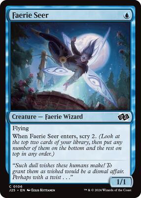 Magic: The Gathering - Foundations Jumpstart - Faerie Seer - 106 - Normal