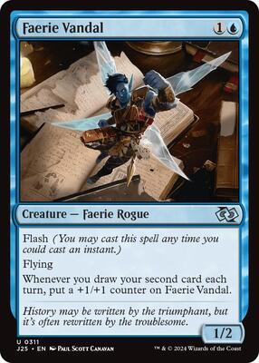 Magic: The Gathering - Foundations Jumpstart - Faerie Vandal - 311 - Normal