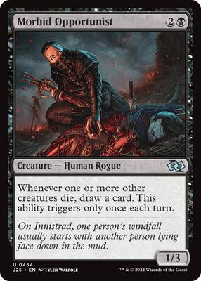 Magic: The Gathering - Foundations Jumpstart - Morbid Opportunist - 464 - Normal