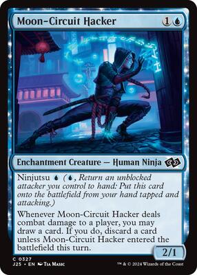 Magic: The Gathering - Foundations Jumpstart - Moon-Circuit Hacker - 327 - Normal