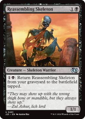 Magic: The Gathering - Foundations Jumpstart - Reassembling Skeleton - 481 - Normal