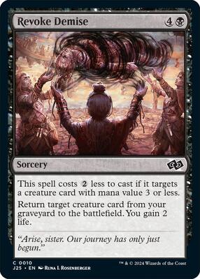 Magic: The Gathering - Foundations Jumpstart - Revoke Demise - 10 - Normal