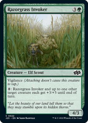 Magic: The Gathering - Foundations Jumpstart - Razorgrass Invoker - 22 - Normal