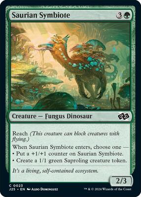 Magic: The Gathering - Foundations Jumpstart - Saurian Symbiote - 23 - Normal