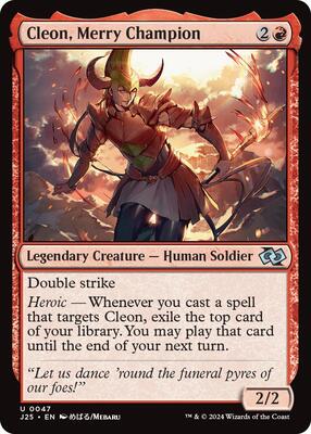 Magic: The Gathering - Foundations Jumpstart - Cleon, Merry Champion (Anime) - 47 - Normal