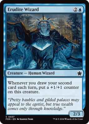 Magic: The Gathering - Foundations - Erudite Wizard - Common