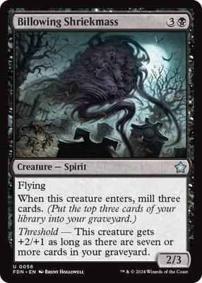 Magic: The Gathering - Foundations - Billowing Shriekmass - Uncommon