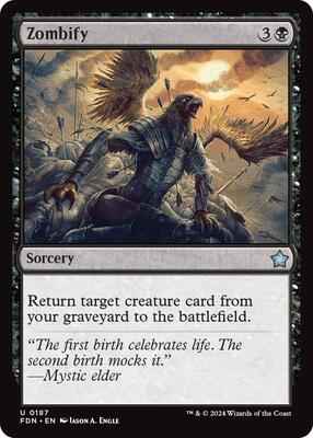 Magic: The Gathering - Foundations - Zombify - Uncommon