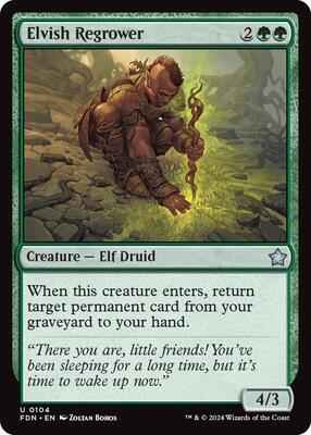Magic: The Gathering - Foundations - Elvish Regrower - Uncommon