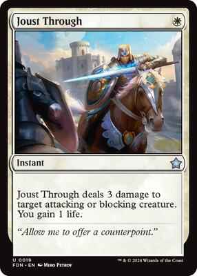 Magic: The Gathering - Foundations - Joust Through - Uncommon