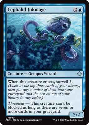 Magic: The Gathering - Foundations - Cephalid Inkmage - Uncommon