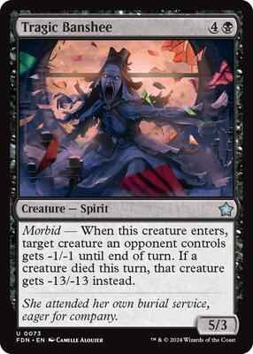 Magic: The Gathering - Foundations - Tragic Banshee - Uncommon