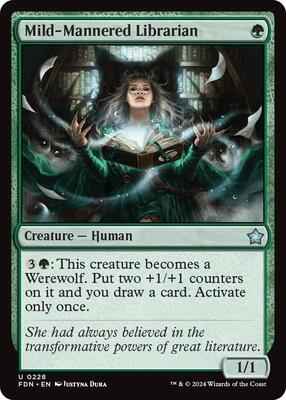 Magic: The Gathering - Foundations - Mild-Mannered Librarian - Uncommon