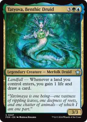 Magic: The Gathering - Foundations - Tatyova, Benthic Druid - Uncommon