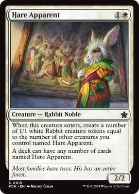 Magic: The Gathering - Foundations - Hare Apparent - Normal