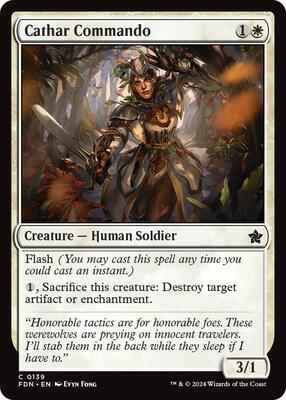 Magic: The Gathering - Foundations - Cathar Commando - Common
