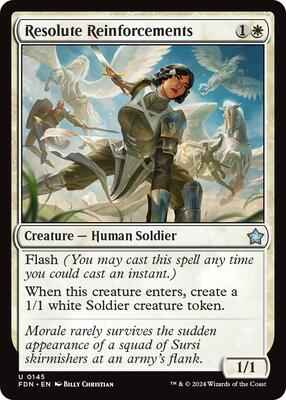 Magic: The Gathering - Foundations - Resolute Reinforcements - Uncommon