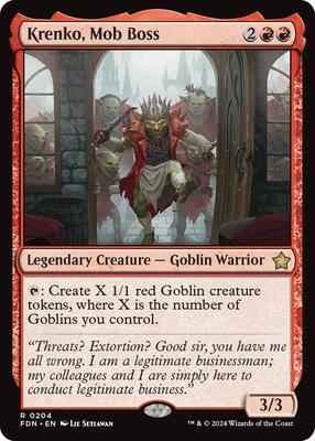 Magic: The Gathering - Foundations - Krenko, Mob Boss - Rare