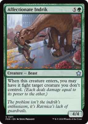 Magic: The Gathering - Foundations - Affectionate Indrik - Uncommon