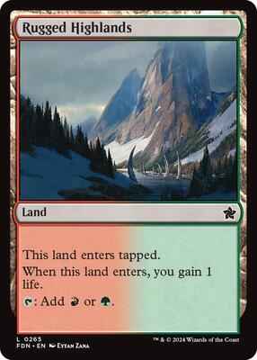 Magic: The Gathering - Foundations - Rugged Highlands - Normal