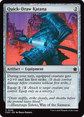 Magic: The Gathering - Foundations - Quick-Draw Katana - Common