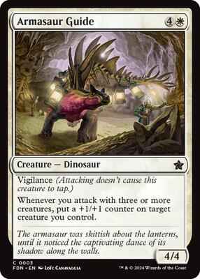 Magic: The Gathering - Foundations - Armasaur Guide - Common
