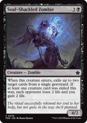 Magic: The Gathering - Foundations - Soul-Shackled Zombie - Common