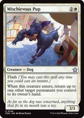 Magic: The Gathering - Foundations - Mischievous Pup - Uncommon