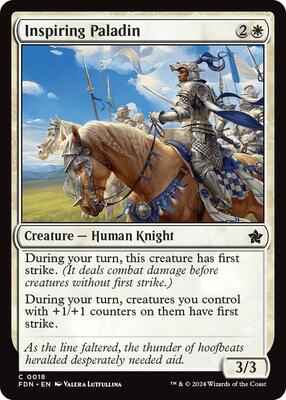 Magic: The Gathering - Foundations - Inspiring Paladin - Common