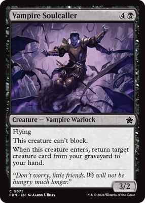 Magic: The Gathering - Foundations - Vampire Soulcaller (0075) - Common