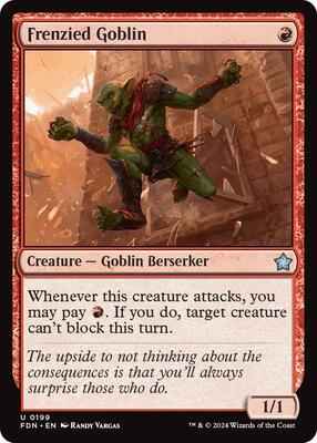 Magic: The Gathering - Foundations - Frenzied Goblin - Uncommon