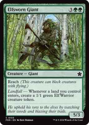 Magic: The Gathering - Foundations - Elfsworn Giant - Common