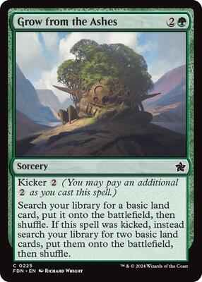 Magic: The Gathering - Foundations - Grow from the Ashes - Common