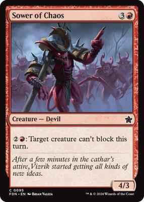 Magic: The Gathering - Foundations - Sower of Chaos - Common