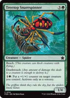 Magic: The Gathering - Foundations - Treetop Snarespinner - Common
