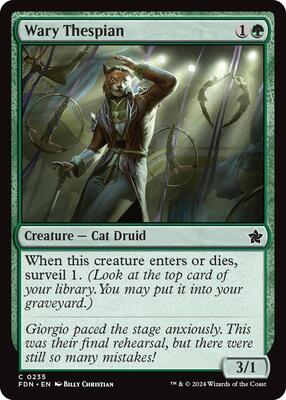 Magic: The Gathering - Foundations - Wary Thespian - Common