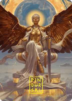Magic: The Gathering - Art Series: Foundations - Herald of Eternal Dawn Art Card (27/54) (Gold-Stamped Signature) - Special