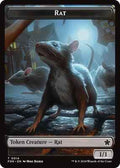 Magic: The Gathering - Foundations - Rat (0014) // Zombie Double-Sided Token - Token