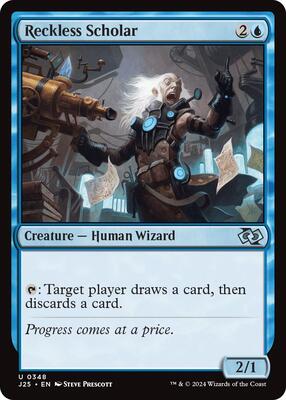 Magic: The Gathering - Foundations Jumpstart - Reckless Scholar - 348 - Normal