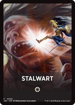 Magic: The Gathering - Foundations Jumpstart - Stalwart Theme Card - 9 - Normal