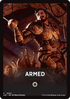 Magic: The Gathering - Foundations Jumpstart - Armed Theme Card - 2 - Normal