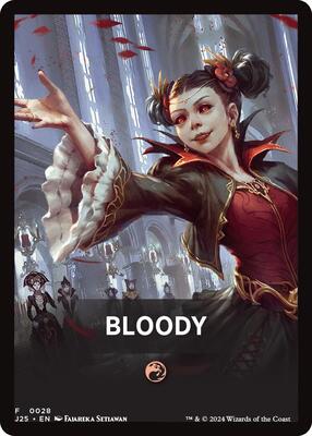 Magic: The Gathering - Foundations Jumpstart - Bloody Theme Card - 28 - Normal
