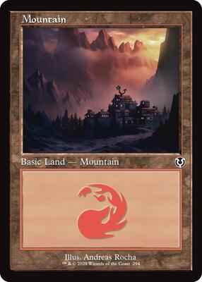 Magic: The Gathering - Innistrad Remastered - Mountain (294) (Retro Frame) - Land - Foil
