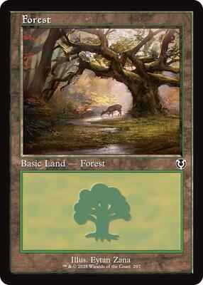 Magic: The Gathering - Innistrad Remastered - Forest (297) (Retro Frame) - Land - Foil